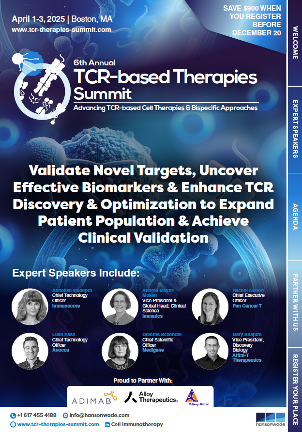 Brochure for 6th TCR-Based Therapies Summit 2025