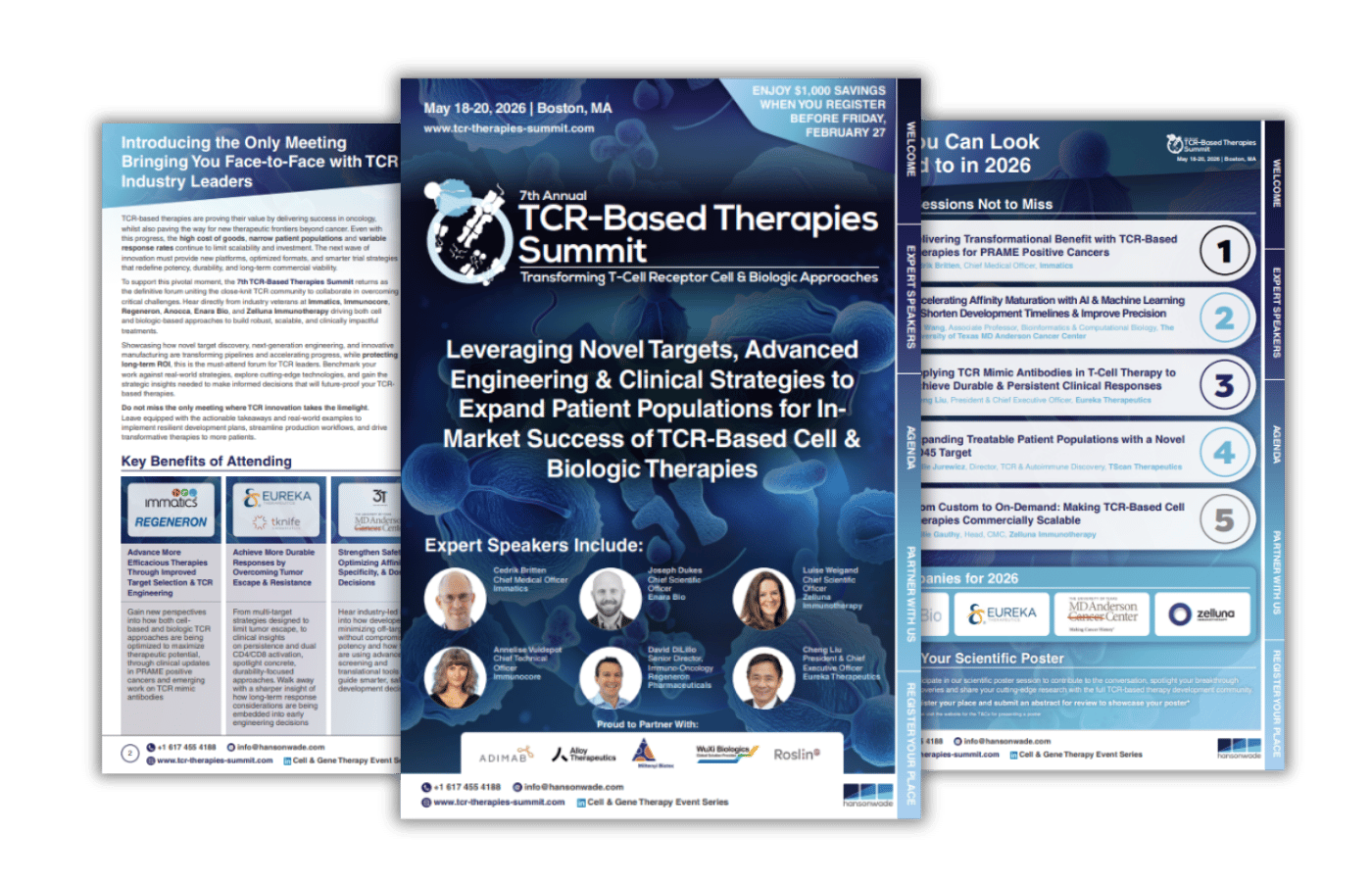 Brochure cover for 7th TCR-Based Therapies Summit 2026